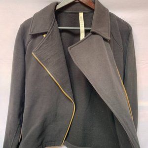 Black Melton Lululemon zip up Jacket